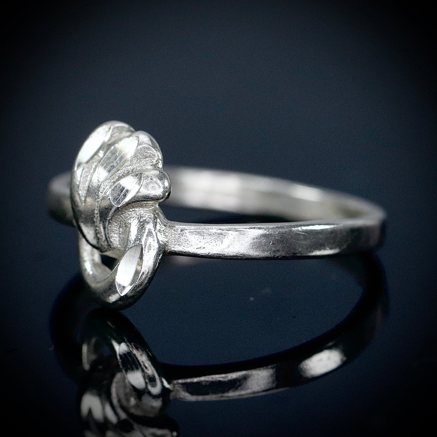 Sterling Silver Splash Wave Ring