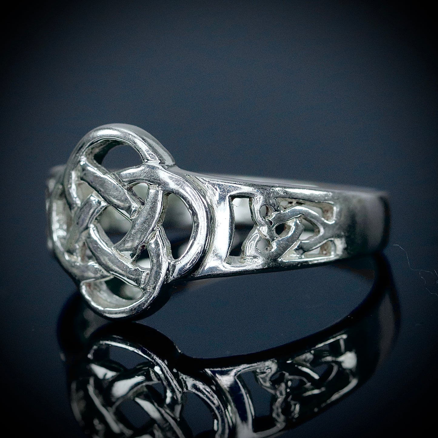 Sterling Silver Heavy Celtic Ring