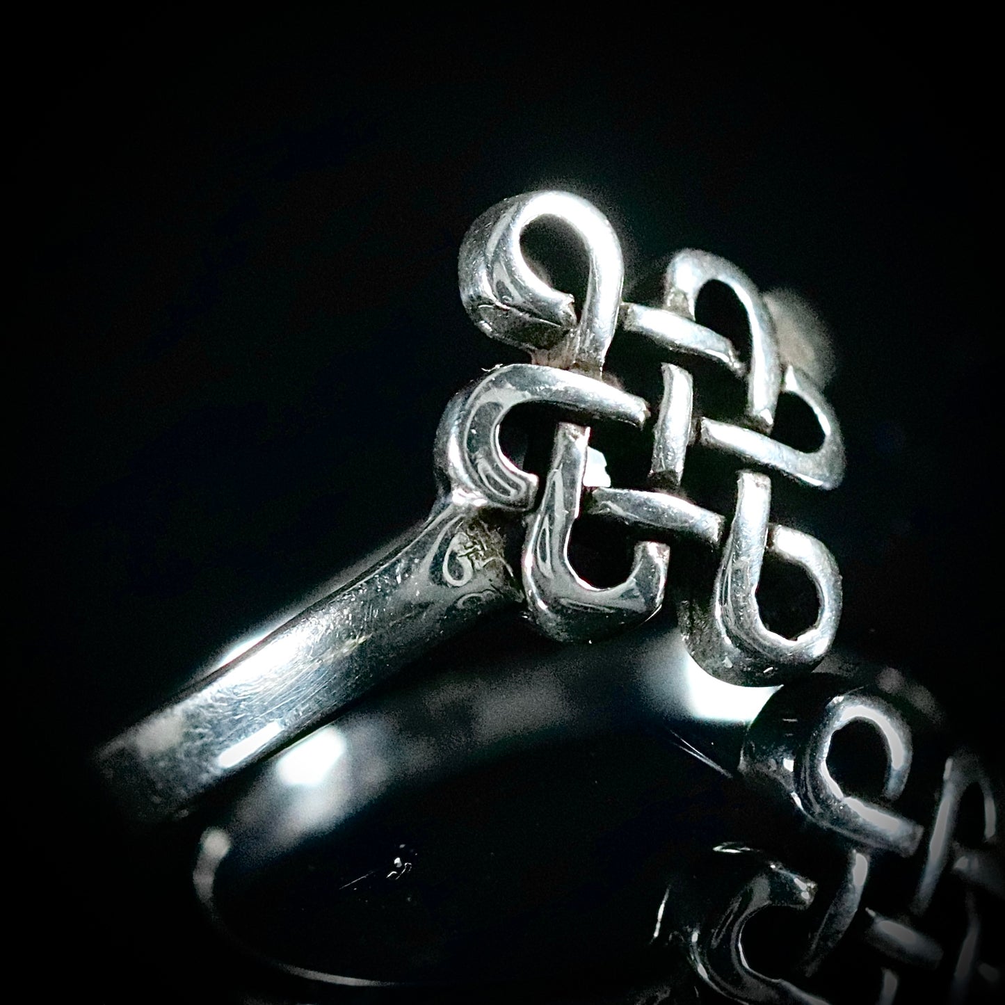 Sterling Silver Celtic Intertwined Knot Ring