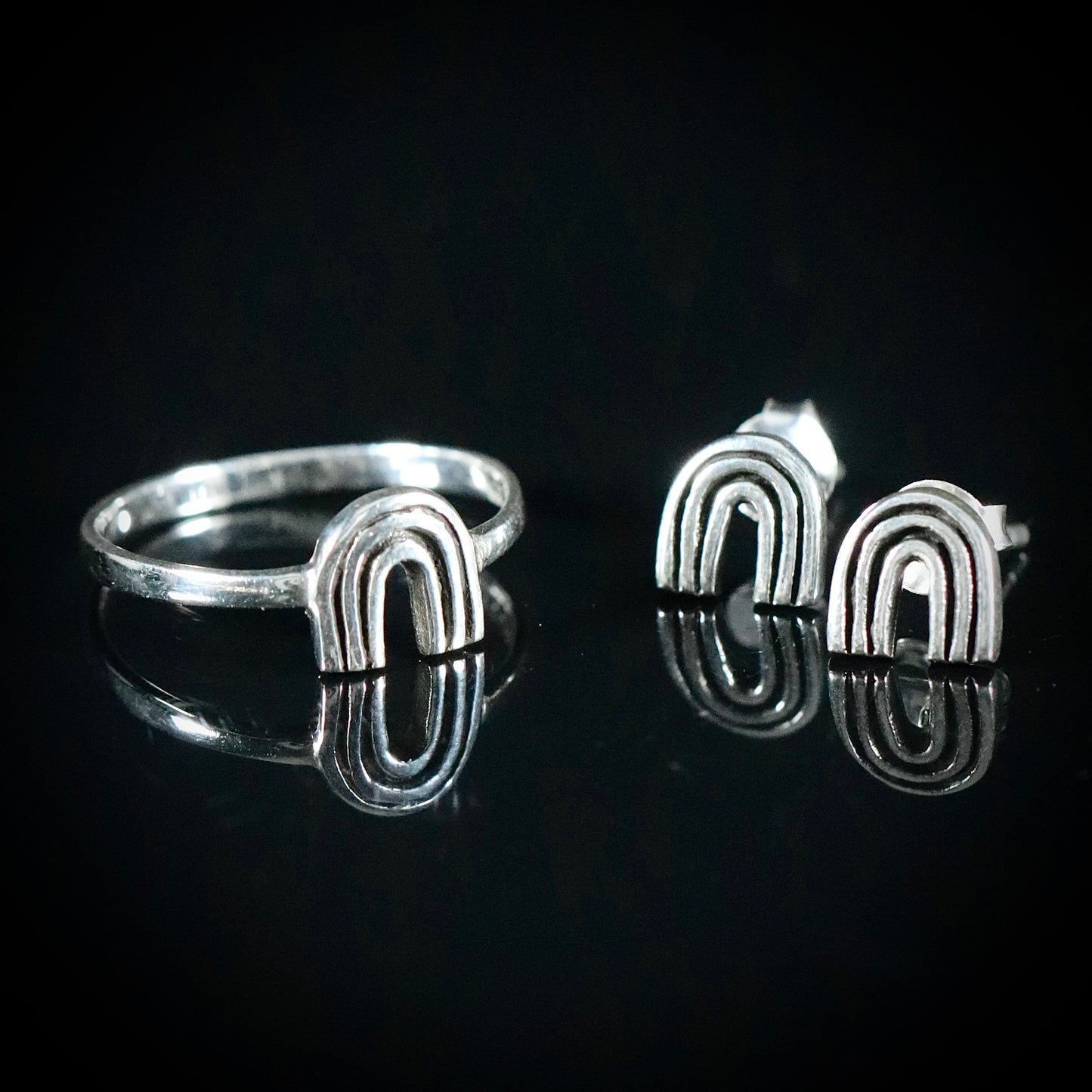 Sterling Silver Rainbow Ring