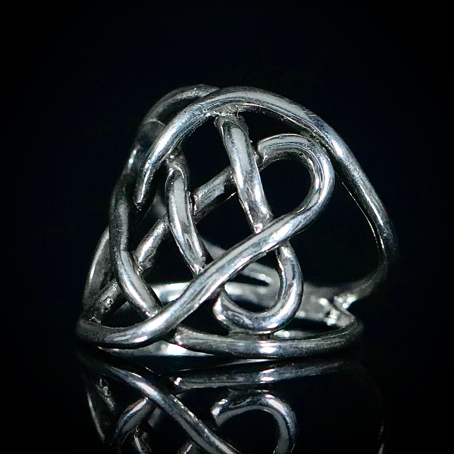 Sterling Silver Heavy Celtic Woven Wire Ring