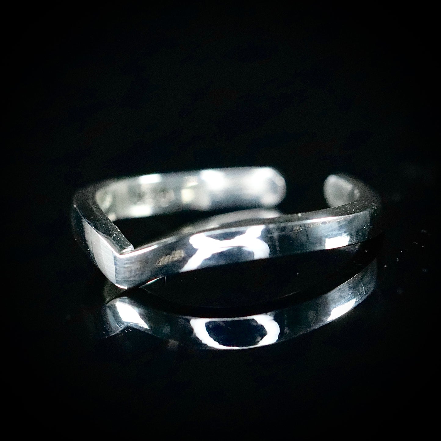 Sterling Silver Midi/Toe Chevron Ring