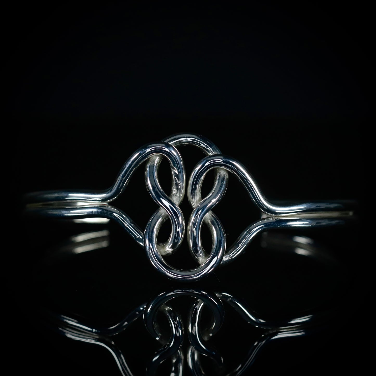 Sterling Silver Heavy Knot Bangle