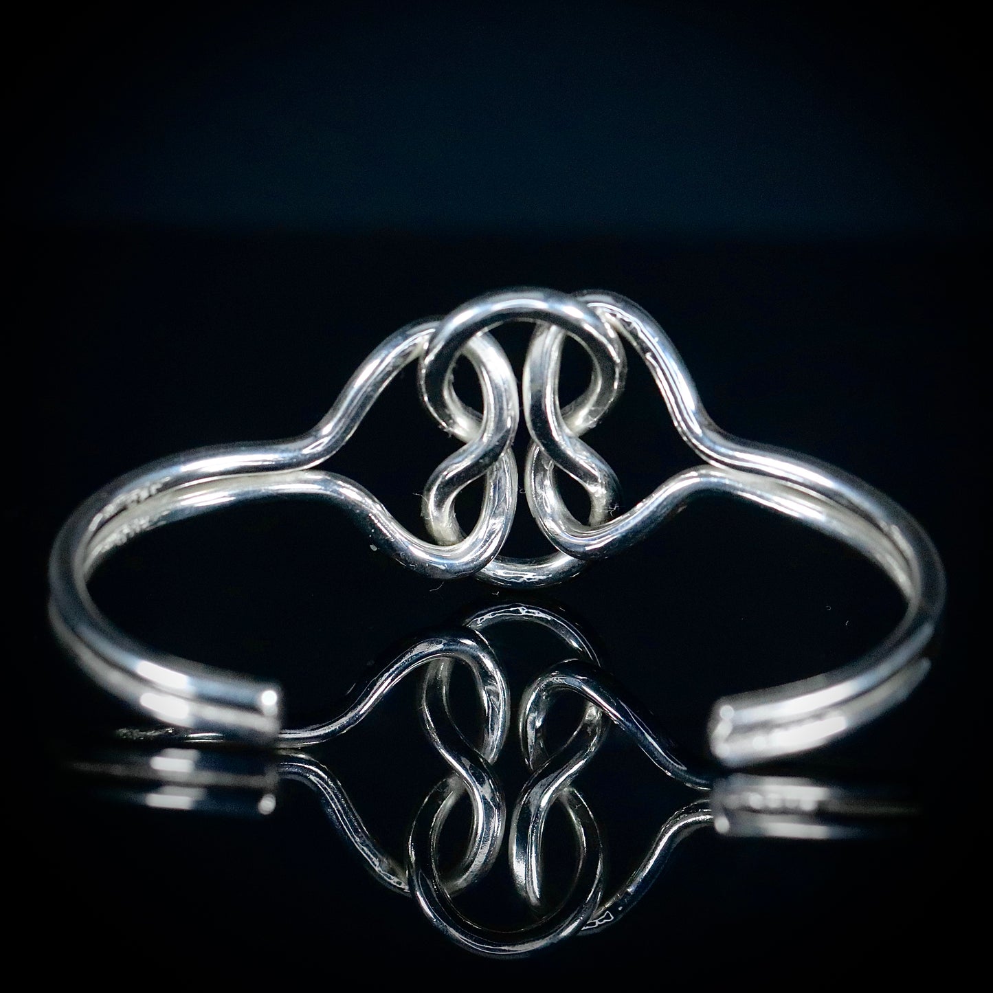 Sterling Silver Heavy Knot Bangle