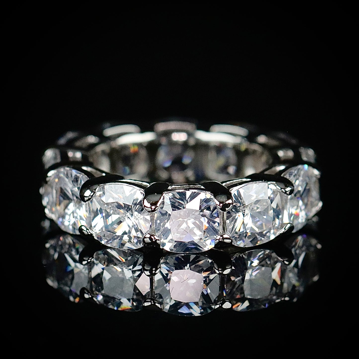 Sterling Silver X-Large Eternity Band