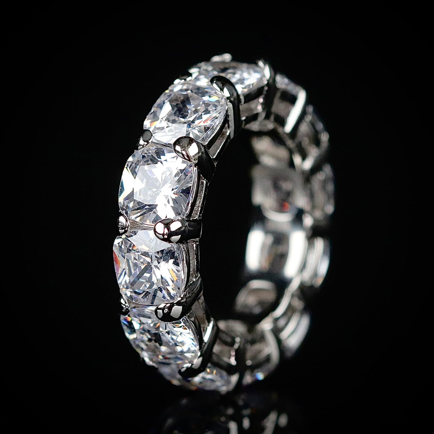 Sterling Silver X-Large Eternity Band