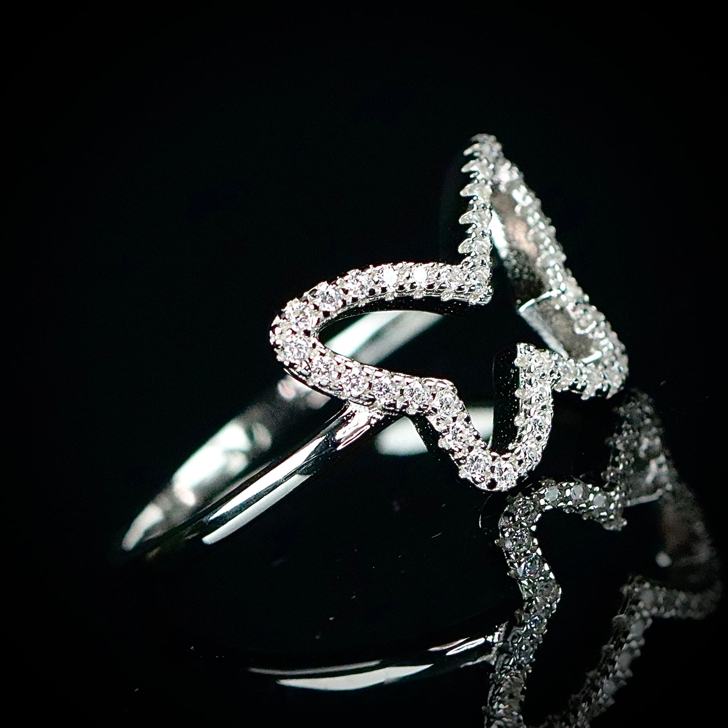 Sterling Silver CZ Butterfly Ring