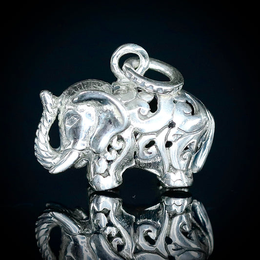 Sterling Silver Elephant Pendant