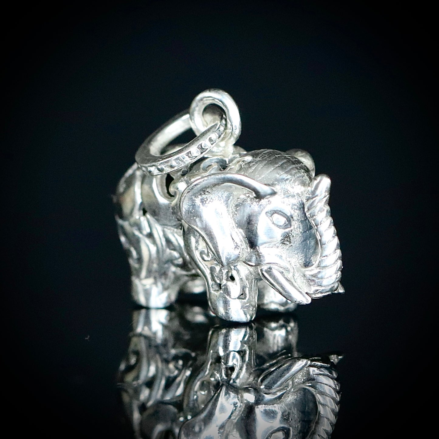 Sterling Silver Elephant Pendant